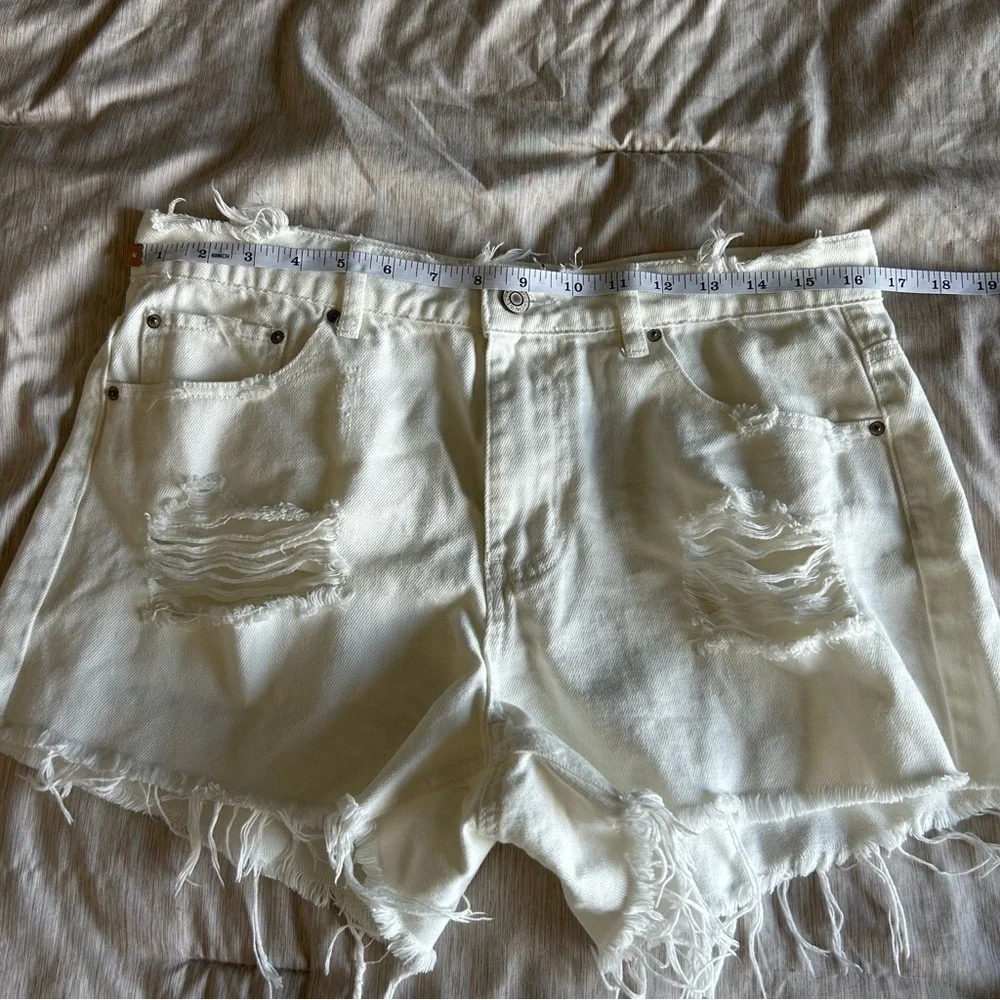 Blue B Distressed Cut off Grunge, Coastal Cowgirl 100% Cotton Denim Jean Shorts